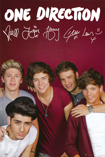 (image for) One Direction Burgundy BGD - Click Image to Close